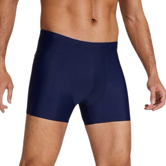DEVOROPA men’s navy blue swim jammer drawstring front swim shorts trunks XL NWT - Picture 3 of 8